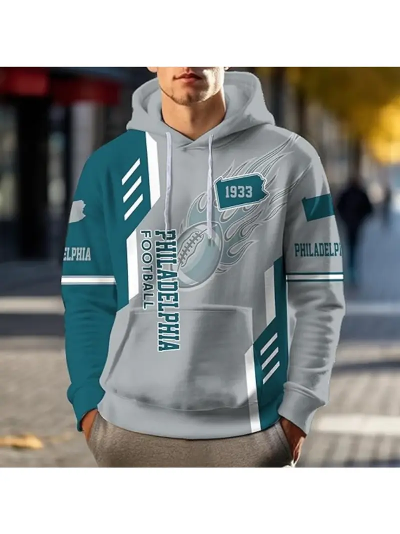 Men's Philadelphia -Inspired Football Hoodie with 1933