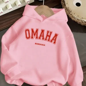 Omaha Hoodie for 13-14Y. Pink