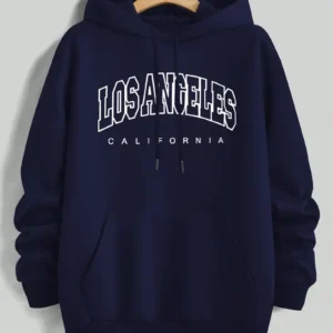 Navy blue hoodie Los Angeles.