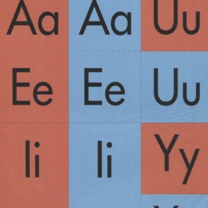 Английский алфавит разрезной с транскрипцией