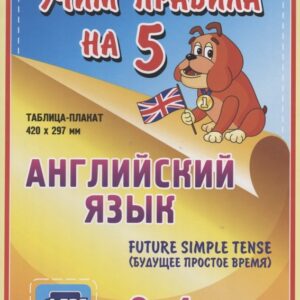 Английский язык. Future Simple Tense (будущее простое время). 2-4 классы. Таблица-плакат